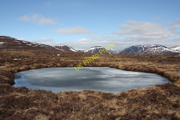 Photo 6"x4" Frozen bog pool Allt Shios Chulaibh c2011