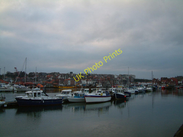 Photo 6"x4" The River Esk and marina with boats at moorings in Whitby Whitby\/NZ8910 c2011