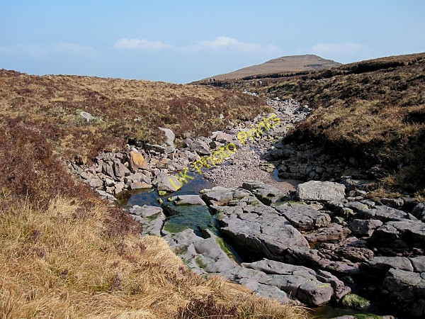 Photo 6"x4" Stream Bed and Summit Rathgormuck c2011
