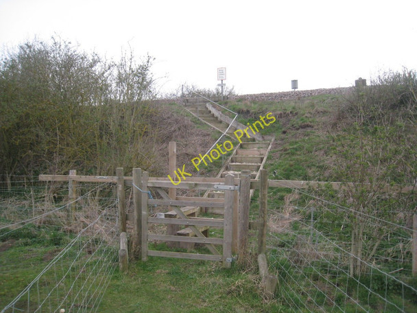 Photo 6"x4" Steps up to the railway Kirton in Lindsey c2011