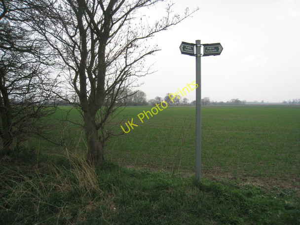 Photo 6"x4" The footpath between Kirton in Lindsey and Scotton Scotton\/SK8899 c2011