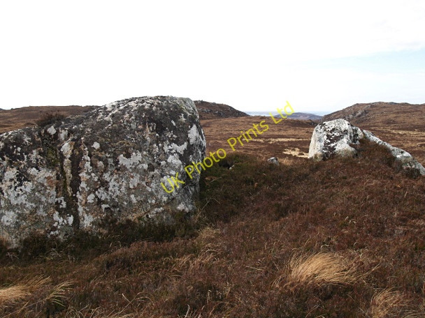 Photo 6"x4" Boulders above Allt a' Bhaid-rabhain Badluarach c2008