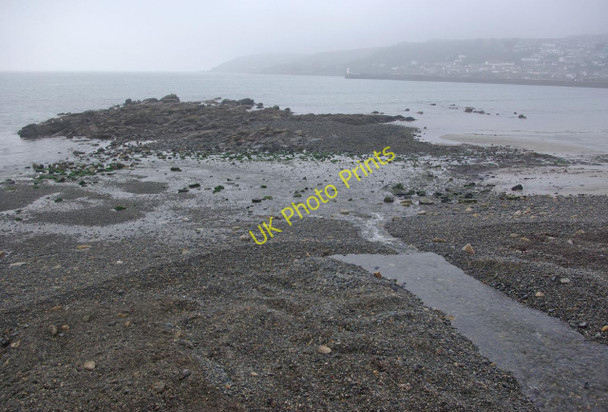 Photo 6"x4" Beach at Wherry Town Newlyn c2011