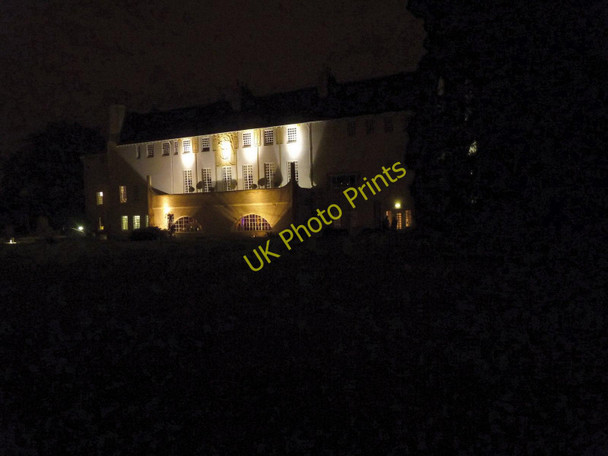 Photo 6"x4" Floodlit house for an art lover Bellahouston c2011