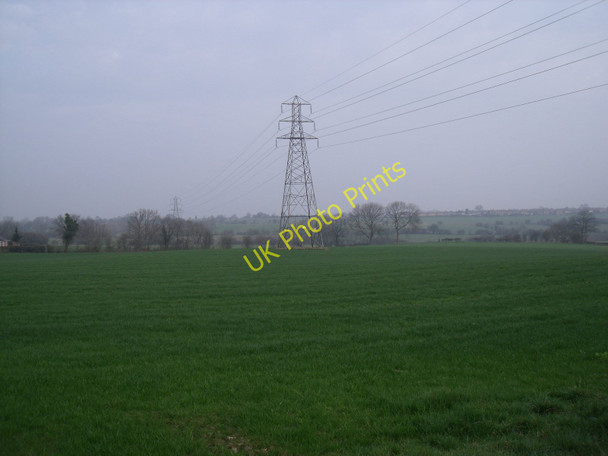 Photo 6"x4" Farmland south of Stonebroom Hallfield Gate c2011