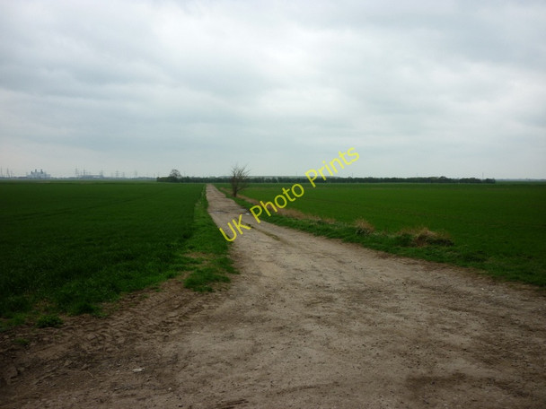 Photo 6"x4" A footpath towards Pauper's Drain Eastoft c2011