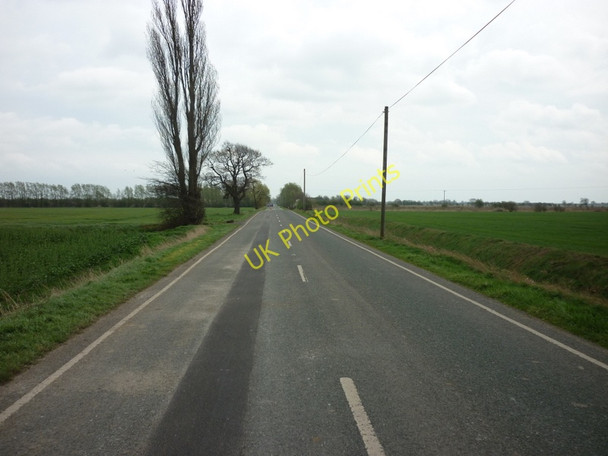 Photo 6"x4" Heading east along Low Levels Bank (road) Hatfield Chase c2011