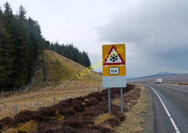 Photo 6"x4" Warning on A832 at Strath Bran Achnasheen\/Achadh na Sine c2011