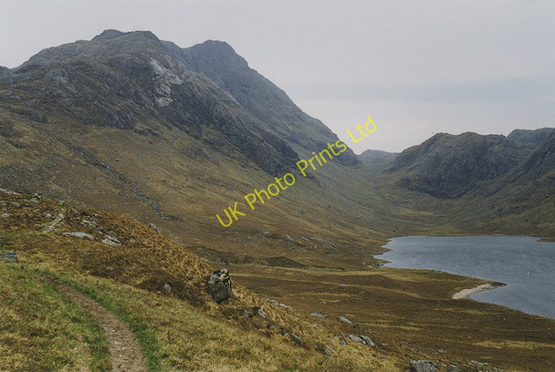 Photo 6"x4" View towards A' Mhaighdean from the path from Carnmore Dubh Loch\/NG9876 c1999