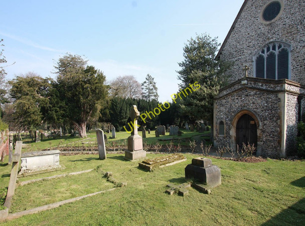 Photo 6"x4" All Saints, Bark Hart Road - Churchyard Orpington c2011