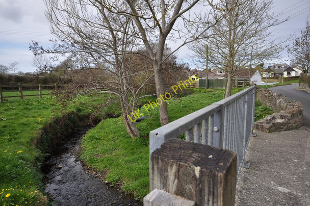 Photo 6"x4" The view downstream from a bridge on Tews Lane, Bickington Bickington\/SS5332 c2011