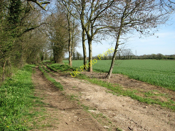 Photo 6"x4" Farm track through Dumpling Green, East Dereham Dumpling Green c2011