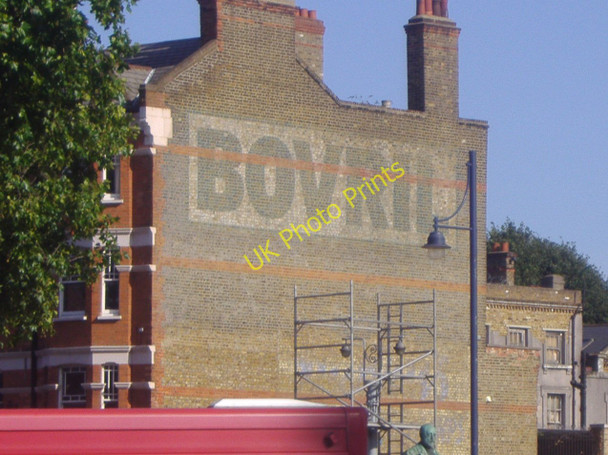 Photo 6"x4" Old Bovril advertisement on Brixton Hill Brixton\/TQ3175 c2009