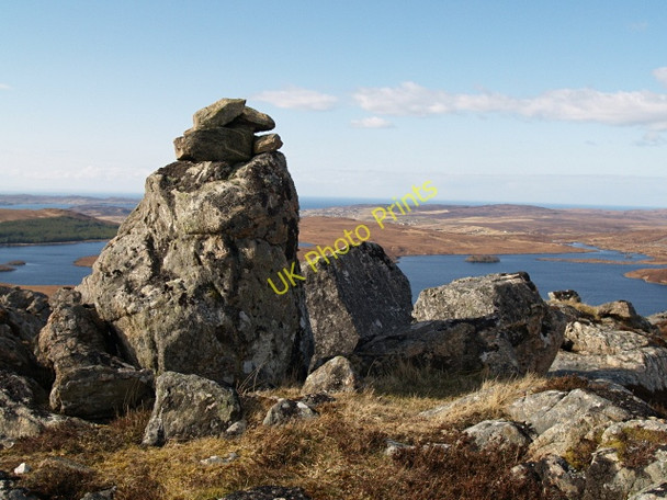 Photo 6"x4" Summit,cairn, Carn Bad na h-Achlaise Tournaig c2008