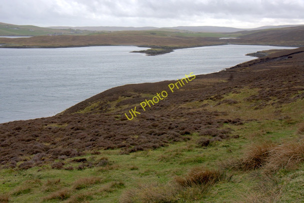 Photo 6"x4" Coastline on the west shore of Vidlin Voe Kirkabister\/HU4866 c2011