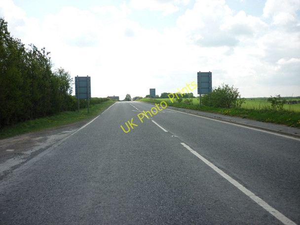 Photo 6"x4" looking south along the A162, north of Towton Towton c2011