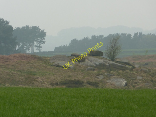 Photo 6"x4" Misty landscape near Cliff Farm Dale End\/SK2161 c2011