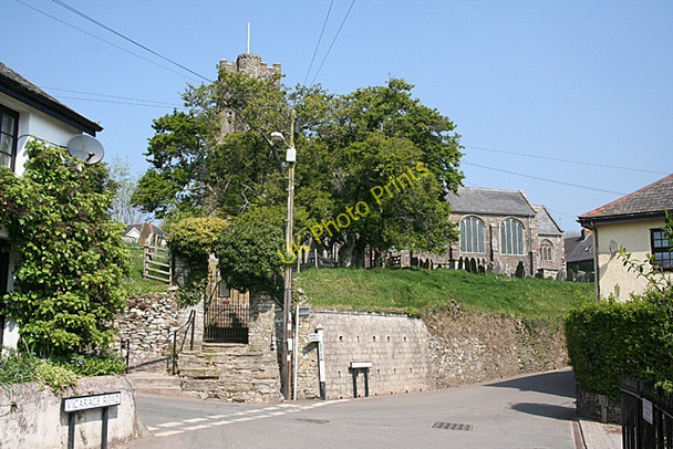 Photo 6"x4" Blackawton: by the churchyard Blackawton c2011