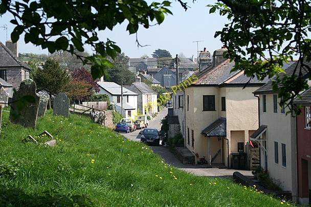 Photo 6"x4" Blackawton: Village from churchyard Blackawton c2011