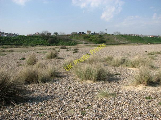 Photo 6"x4" Cottages above the beach in Pakefield Lowestoft c2011