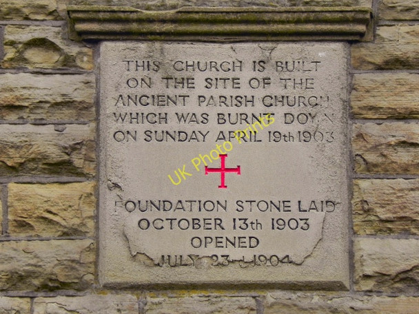 Photo 6"x4" Newchurch Parish Church - Datestone Culcheth c2011