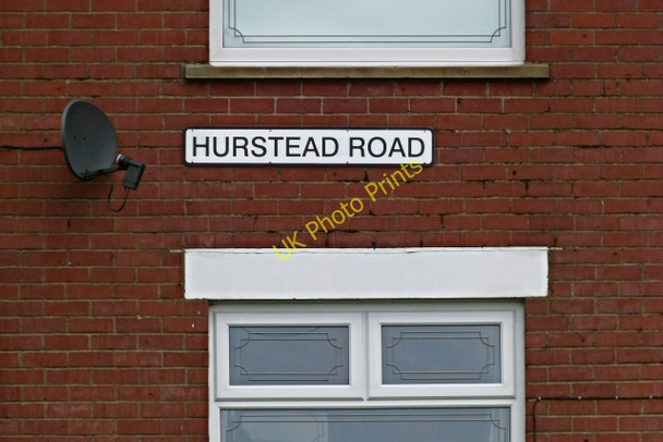 Photo 6"x4" Hurstead Road sign Milnrow c2011