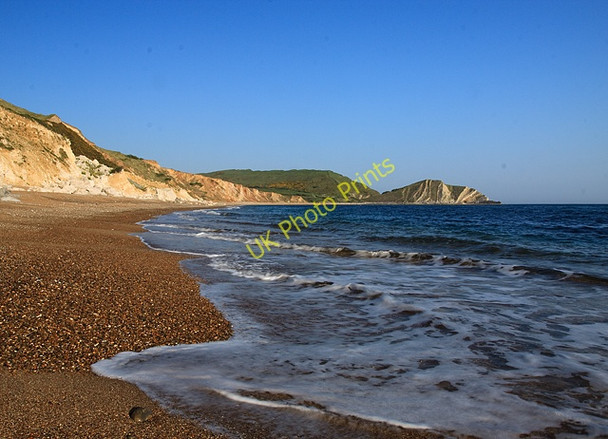 Photo 6"x4" Worbarrow Bay from the shoreline at Cow Corner Worbarrow c2011