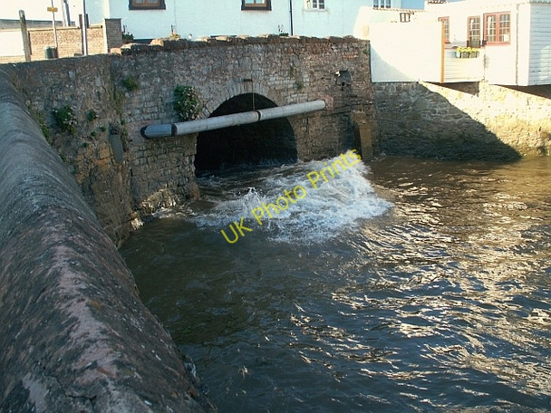 Photo 6"x4" Culvert at seaward end of the Washford River Watchet c2007