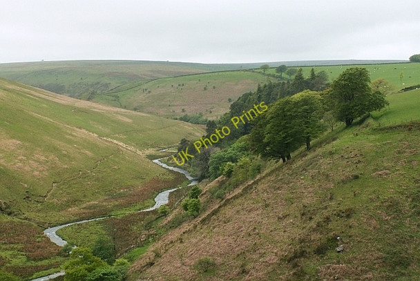 Photo 6"x4" Barle valley south of Little Cornham Simonsbath c2007