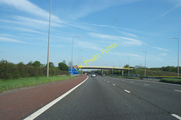 Photo 6"x4" Farm track overbridge on M6 near Charnock Richard Wrightington Bar c2011
