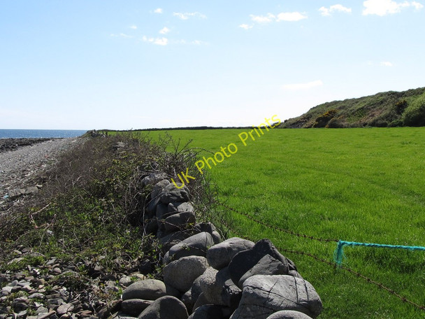 Photo 6"x4" View south along the riser of the raised beach bear Mullartown Annalong c2011