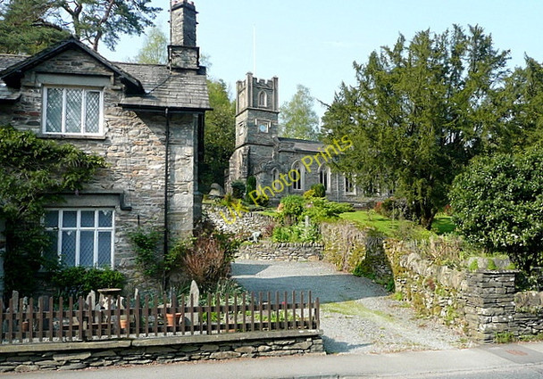 Photo 6"x4" Rydal church Ambleside c2011