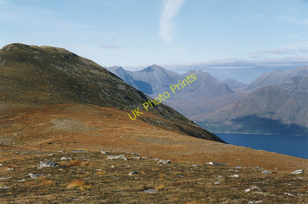 Photo 6"x4" The col on Beinn Damh Annat\/NG8954 c1997