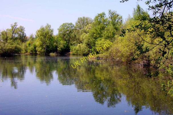 Photo 6"x4" Fishing lake by Dorchester Dorchester\/SU5794 c2011