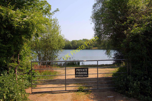 Photo 6"x4" Private fishing at Drayton Pit Lake Berinsfield c2011