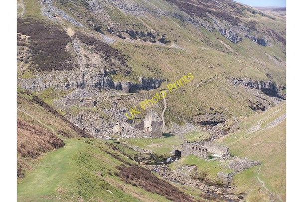 Photo 6"x4" Disused mine buildings, Gunnerside Gill Gunnerside c2011