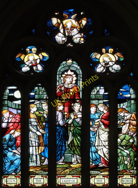 Photo 6"x4" St Peter & St Paul, Godalming, Surrey - Stained glass window Godalming c2011