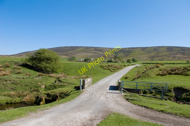 Photo 6"x4" Farm access road to Fellside Farm Abbeystead c2011