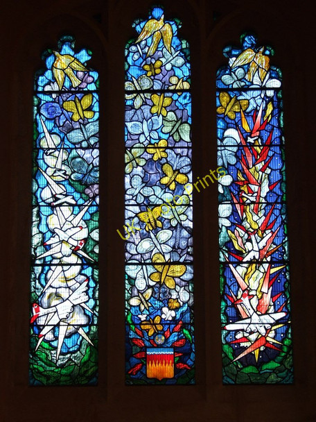 Photo 6"x4" 398th Memorial Window, St George's Church, Anstey Anstey\/TL4032 c2010