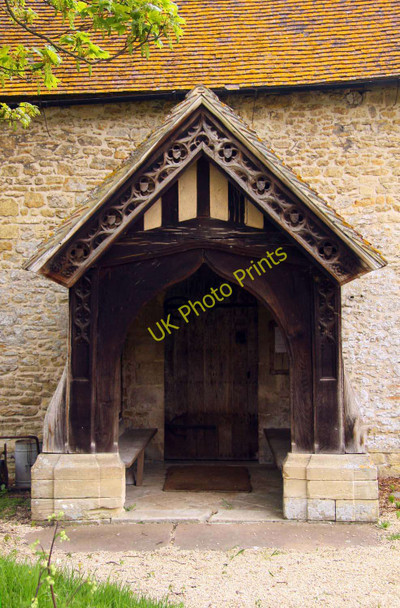 Photo 6"x4" St Giles Church porch in Newington Newington\/SU6096 c2011