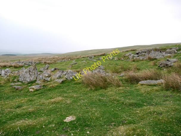 Photo 6"x4" Remains of medieval farmstead near Tod Stones Alnham c2011