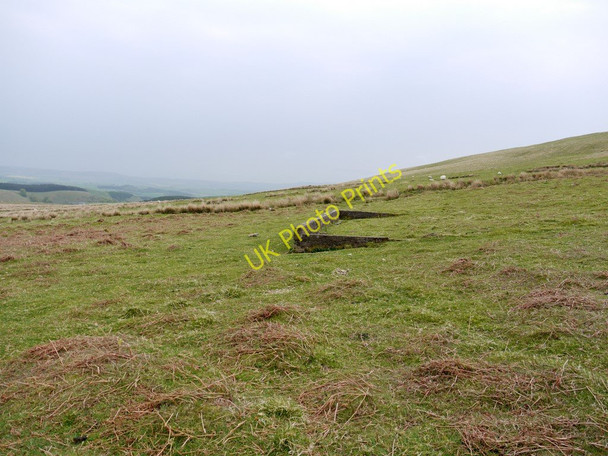 Photo 6"x4" Remains of agricultural hut or shelter, Hazeltonrig Hill Alnham c2011