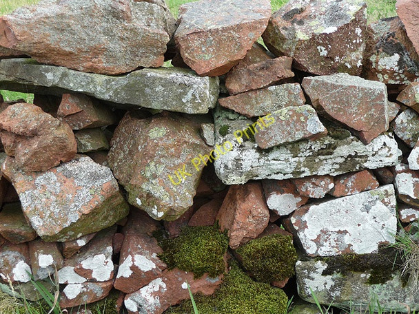 Photo 6"x4" Stone wall, Biddlestone Netherton\/NT9807 c2010