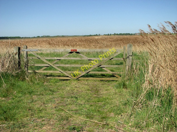 Photo 6"x4" Gated private track, Tinkers Marshes Blythburgh c2011