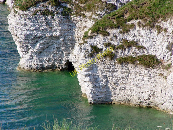 Photo 6"x4" Chalk Cliffs, North Landing, Flamborough North Landing c2002