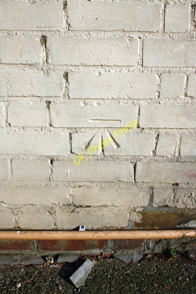 Photo 6"x4" Benchmark on the side of #21 Duggers Lane Braintree c2011