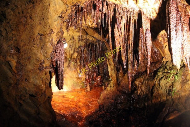 Photo 6"x4" Stalactites, Sygun Copper Mine, Beddgelert, Gwynedd Beddgelert c2011