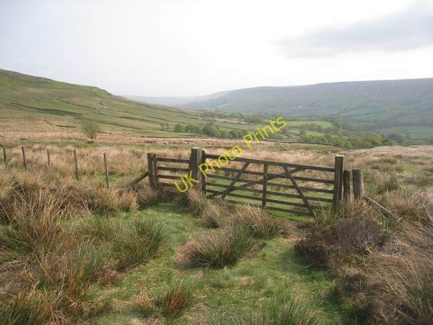 Photo 6"x4" View into Farndale Church Houses c2011