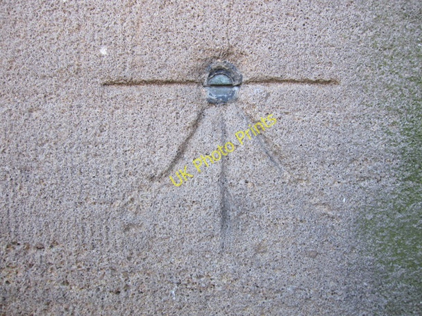 Photo 6"x4" 1GL bench mark and bolt on St George's tower Chorley\/SD5817 c2011
