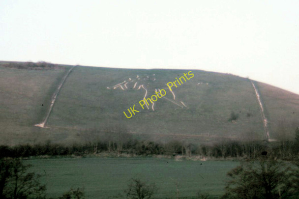 Photo 6"x4" Cerne Abbas Giant - 1987 Cerne Abbas c1987